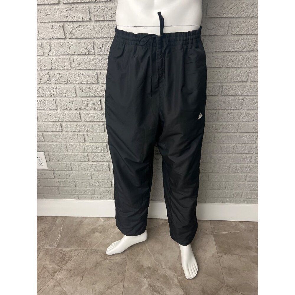 Adidas Men Black ClimaProof Nylon Track Pant Size XL